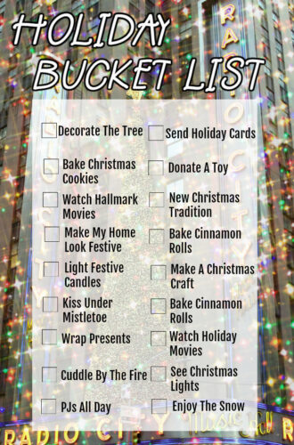 Holiday Bucket List